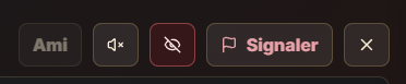 Boutons d'action sur la page de profil d'un joueur
